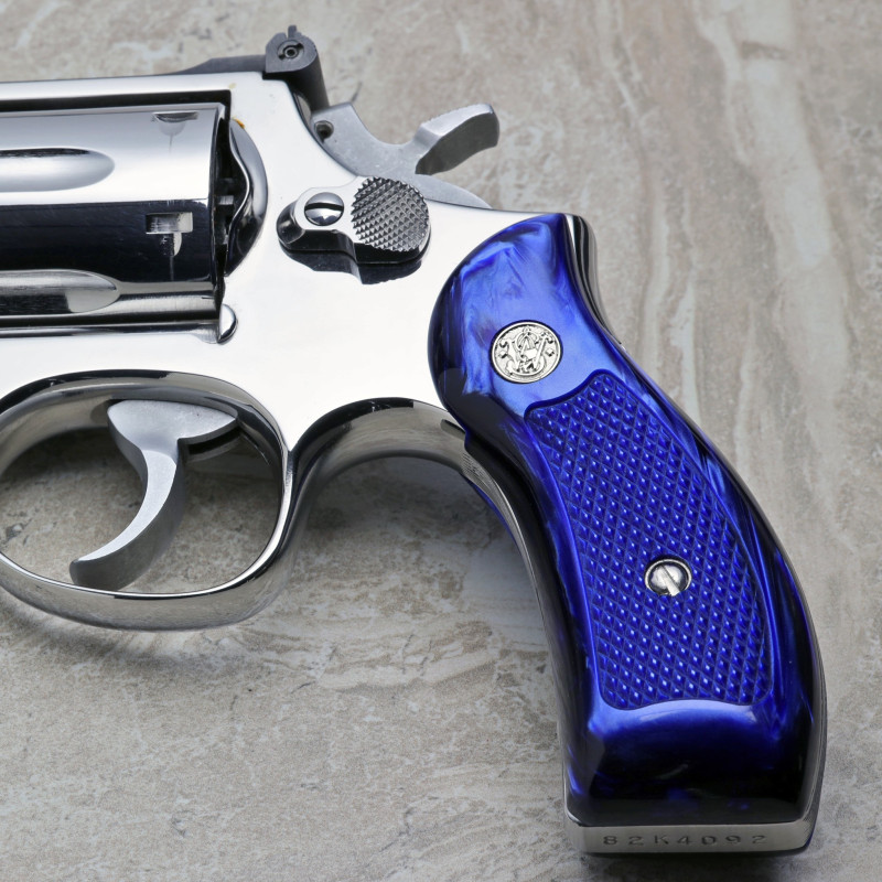 S&W N Frame Round Butt Blue Pearl Kirinite® Panel Grips S&W N Frame Round Butt Blue Pearl Kirinite® Panel Grips