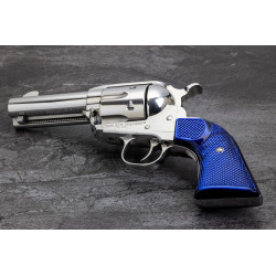 Ruger New Vaquero Kirinite® Blue Pearl "NEW" Reactive Checkered Gunfighter Grips