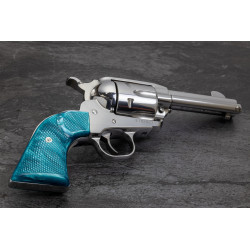 Ruger New Vaquero Kirinite® Aqua Marine "NEW" Reactive Checkered Gunfighter Grips