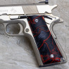 1911 Kirinite® Lava Flow "NEW" Reactive Checkered Grips