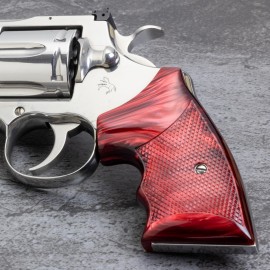 Python, Official Police, and 2021 Anaconda Kirinite® Red Pearl Secret Service Grips