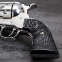 Ruger New Vaquero Kirinite® Black Pearl "NEW" Reactiv Checkered Gunfighter Grips
