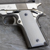 1911 Kirinite® Presentation White "NEW" Reactive Checkered Grips