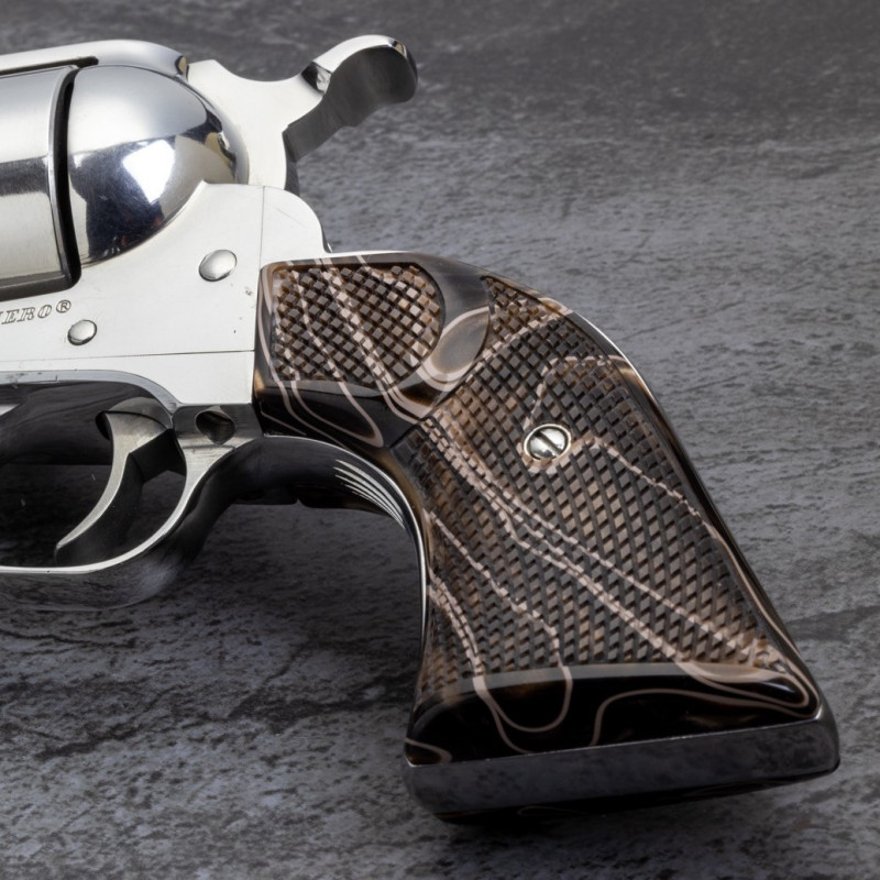 Ruger New Vaquero Kirinite® Desert Camo "NEW" Reactive Checkered Gunfighter Grips Ruger New Vaquero Kirinite® Desert Camo "NEW" Reactive Checkered Gunfighter Grips