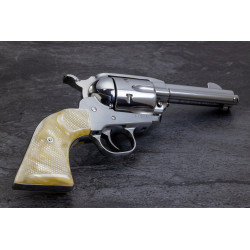 Ruger New Vaquero Kirinite® Antique Pearl "NEW" Reactive Checkered Gunfighter Grips
