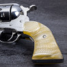Ruger New Vaquero Kirinite® Antique Pearl "NEW" Reactive Checkered Gunfighter Grips