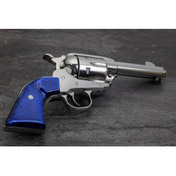 Ruger New Vaquero Kirinite® Blue Pearl "NEW" Reactive Checkered Gunfighter Grips