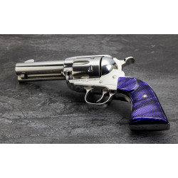 Ruger New Vaquero Kirinite® Wicked Purple "NEW" Reactive Checkered Gunfighter Grips
