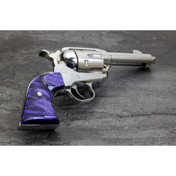 Ruger New Vaquero Kirinite® Wicked Purple "NEW" Reactive Checkered Gunfighter Grips