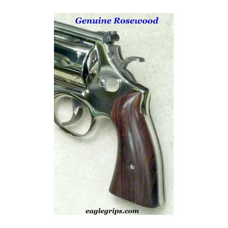 S&W K/L Frame Square Butt Rosewood Panel Grips