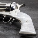 Ruger Bisley Gunfighter Kirinite® White Pearl Grips w/Reactiv Checkering