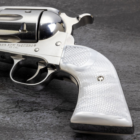 Ruger "Baby Vaquero" .32 H&R Kirinite® White Pearl Grips w/Reactiv Checkering