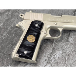 1911 Kirinite® Black Pearl Smooth Grips w/Army Logo Inlay