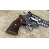 S&W N Frame Round Butt WALNUT CHECKERED Heritage Grips with Medallions