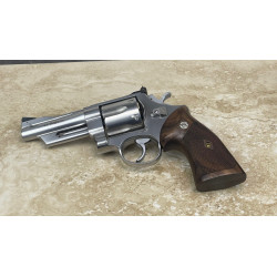 S&W N Frame Square Butt WALNUT CHECKERED Heritage Grips with Medallions. Offered for a limited time.