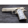Kimber Micro 9 Kirinite® White Pearl Reactiv Checkered Grips