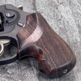 Ruger LCR and LCRX Secret Service Rosewood Checkered Grips