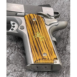1911 Charred Bourbon Barrel Wood Grips