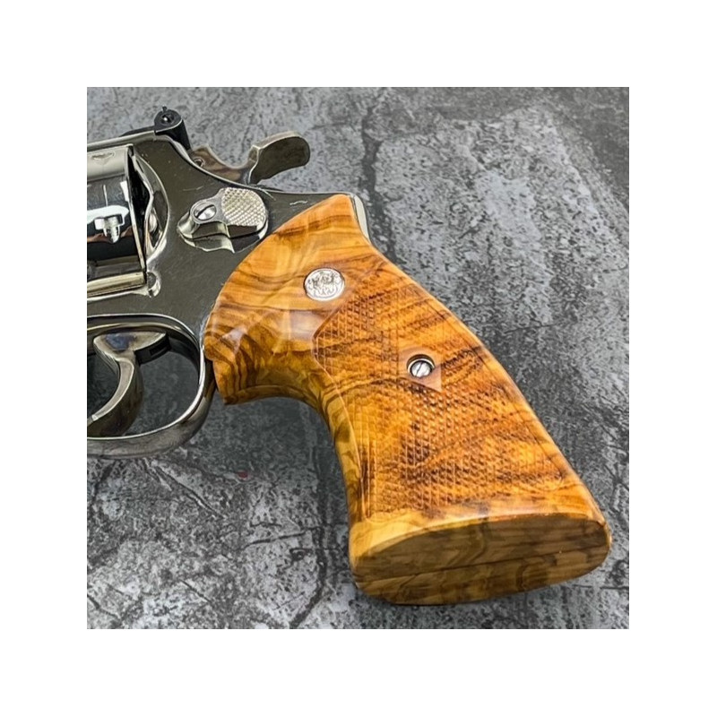 Olive Wood Heritage N Frame Square Butt S&W Grips Olive Wood Heritage N Frame Square Butt S&W Grips