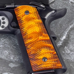 Root Beer Kirinite® 1911 Reactiv MAXX™ Grips