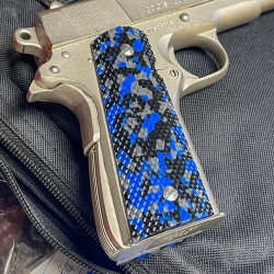 Blue Camo Kirinite® 1911 Reactiv MAXX™ Grips