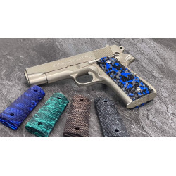 Blue Camo Kirinite® 1911 Reactiv MAXX™ Grips