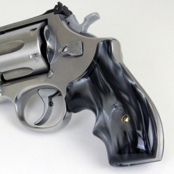 S&W  J Frame Round Butt Kirinite® Black Pearl Secret Service Grips Smooth