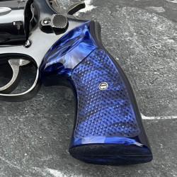 S&W K/L Round Butt Blue Pearl Kirinite® Heritage Grips