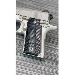 Kimber Micro 9 Kirinite® Black Pearl Reactiv Checkered Grips