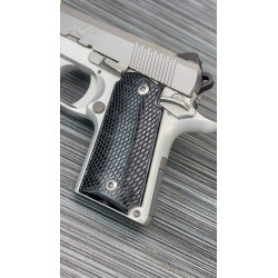 Kimber Micro 9 Kirinite® Black Pearl Reactiv Checkered Grips