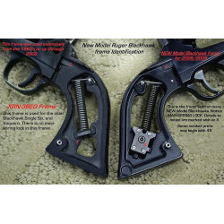 Black Polymer SMOOTH Gunfighter Grips for the Ruger NEW Vaquero