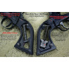 Rosewood CHECKERED Gunfighter Grips for the Ruger OLD Vaquero