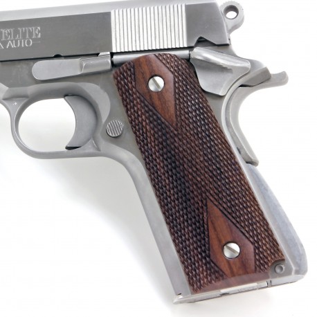 Kimber Ruger Colt Resin 1911 ALL Matt Black Grim Reaper standard Pistol Grips 