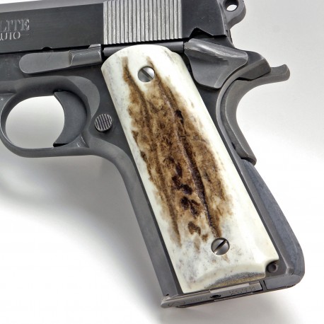 Colt Kimber Full Sized 1911 Gadsden Culpeper Tea Party Pewter Pistol Gun Grips 