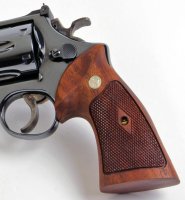 Medium/Large Frame 6 Shot Revolver wood checkered grips for Taurus .357 New 